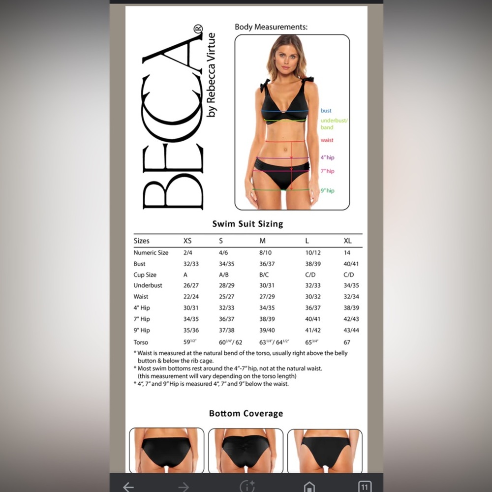 BECCA Deep Blue Crochet Plunge One-Piece Swimsuit - Picture 6 of 7